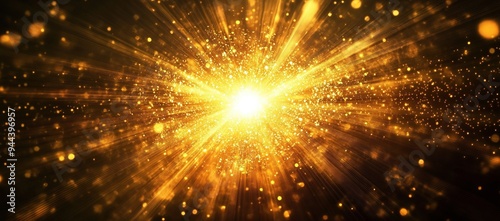 A radiant burst of light emanating from the center, creating an explosive effect