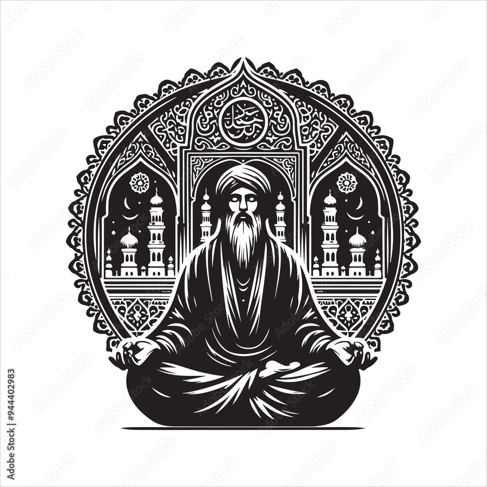 Fototapeta premium yoga silhouette vector
