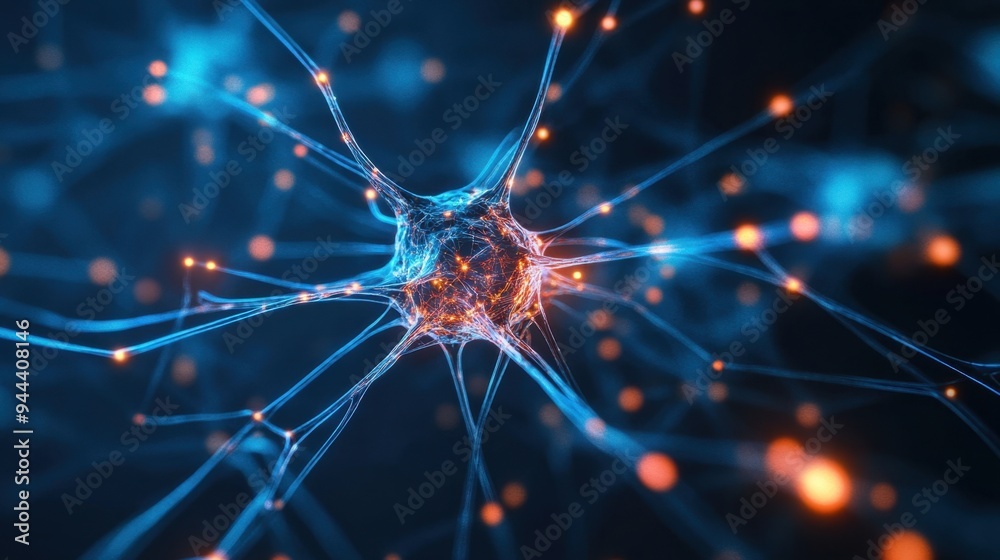 Hyper-Realistic Visualization of a Neural Network Representing Artificial Intelligence and Machine Learning Hyper-Realistic Visualization of a Neural Network Representing Artificial Intelligence and Machine Learning