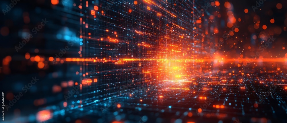 An abstract representation of a digital fortress, with multifactor authentication, firewalls, and innovative security protocols in place An abstract representation of a digital fortress, with multifactor authentication, firewalls, and innovative security protocols in place