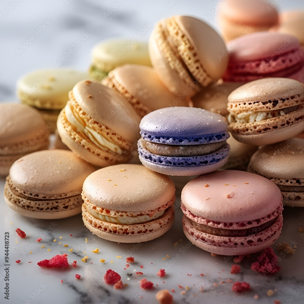 colorful macaroons on a wooden table colorful macaroons on a wooden table