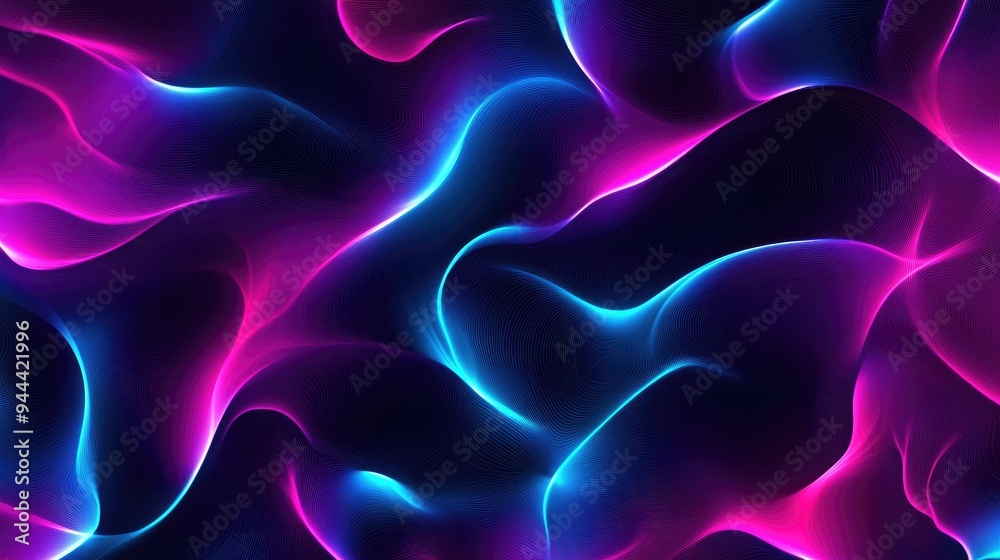 Obraz premium Neon abstract patterns with energy