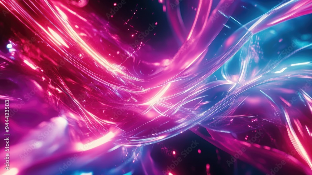 Obraz premium Neon abstract patterns with energy