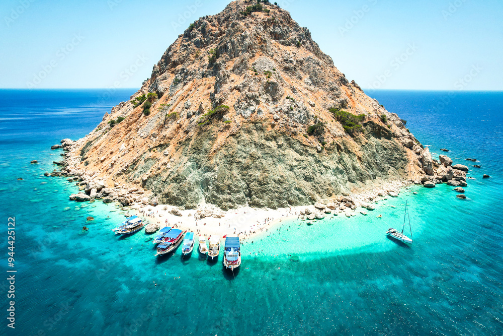 Fototapeta premium Antalya Turkey Suluada is one of the most beautiful destinations in Adrasan