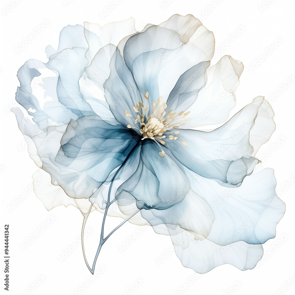 Fotografie Abstract flower, delicate botanical floral background
