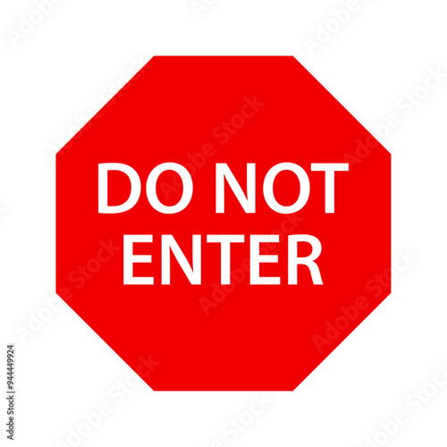 Do not enter sign