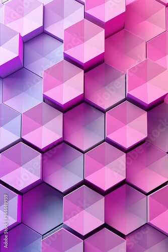 Purple Abstract Background Featuring Hexagons