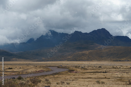 road of dirt in the mountain 