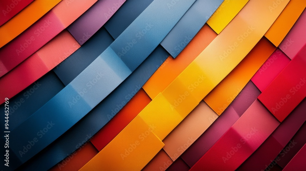 Fototapeta premium Colorful Abstract Layered Pattern