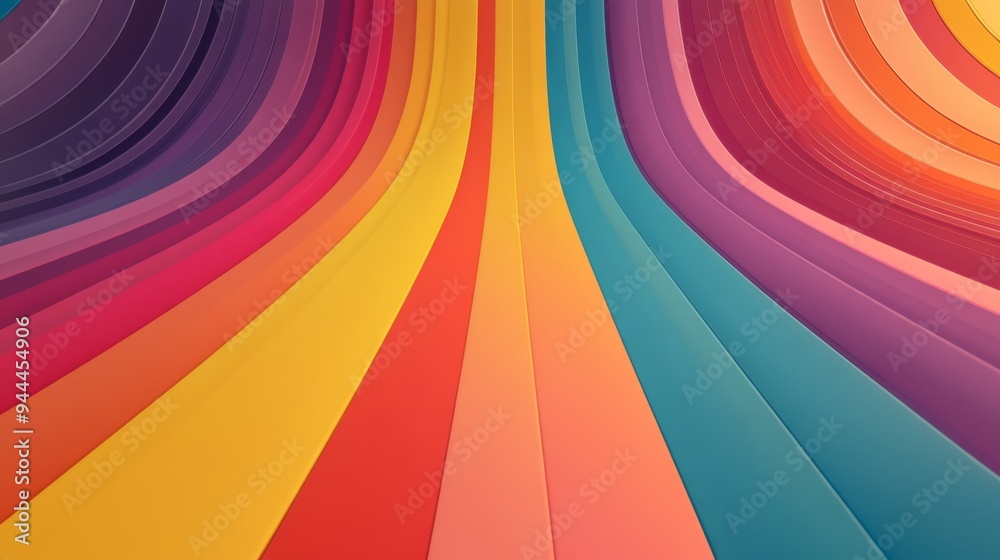 Obraz premium Colorful Abstract Wave Pattern