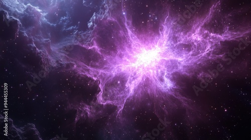 Purple Cosmic Nebula