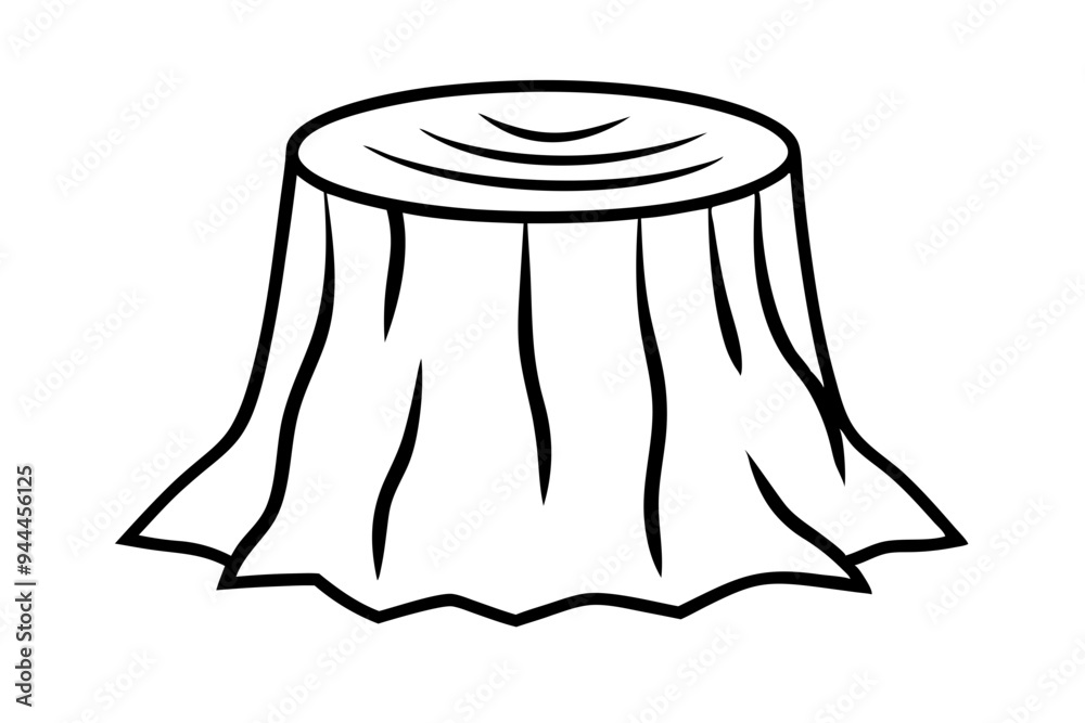 Tree stump sihouette vector, stump icon. stump line art vector illustration
Tree stump sihouette vector, stump icon. stump line art vector illustration