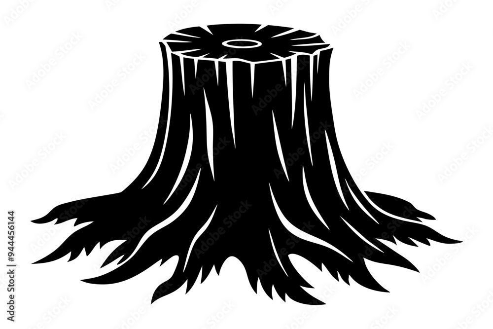 Tree stump sihouette vector, stump icon. stump line art vector illustration
Tree stump sihouette vector, stump icon. stump line art vector illustration
