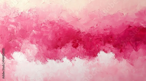 Abstract Pink and Red Brush Stroke Painting