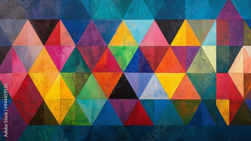 Colorful Geometric Abstract Art