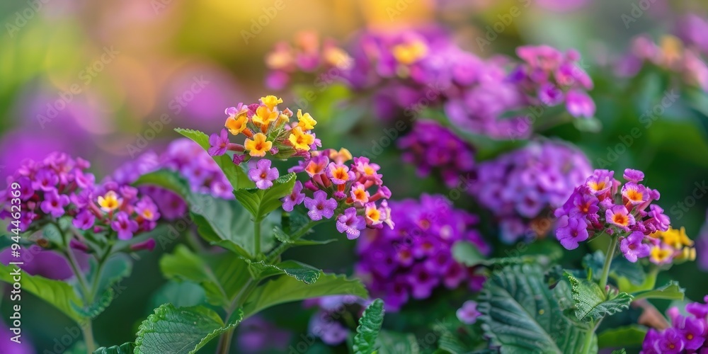 Vibrant and Alluring Purple Lantana Blossoms Vibrant and Alluring Purple Lantana Blossoms