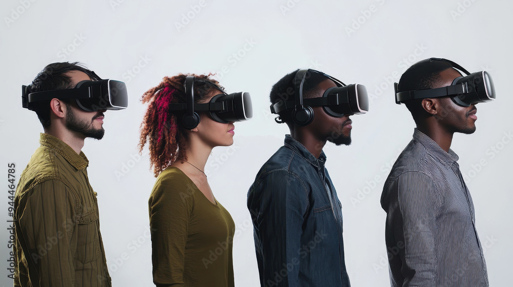 people wearing virtual reality glasses. web 3.0. virtual reality. technologies of the future. AI technologies. people wearing virtual reality glasses. web 3.0. virtual reality. technologies of the future. AI technologies.