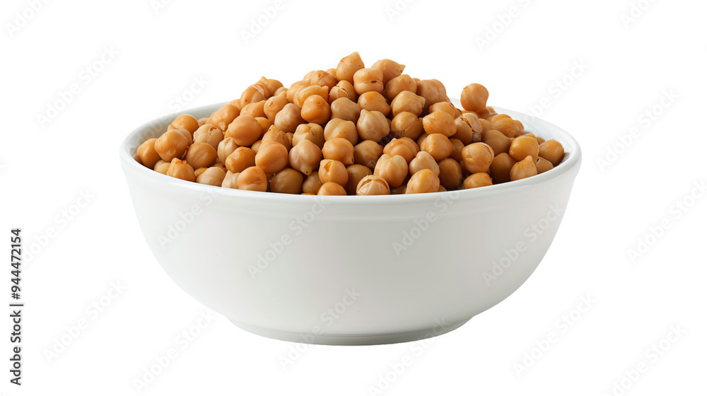 Clear bowl filled with chickpeas, great for food projects, menus, or recipe illustrations, set against a see-through background Clear bowl filled with chickpeas, great for food projects, menus, or recipe illustrations, set against a see-through background