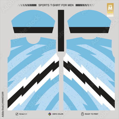 Men's Sublimation Sports Jersey Design for cycling, soccer, tennis, cricket, basketball, badminton, hockey, outing, gaming. Ready to Print Format.