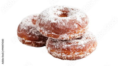 Malasadas isolated on white background, PNG photo