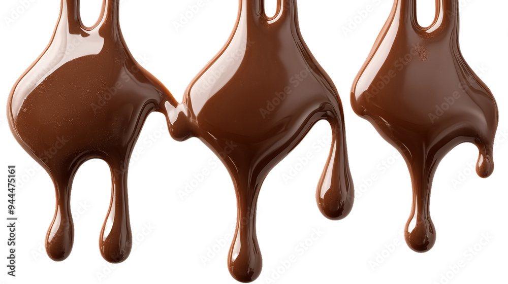 melted chocolate dripping on isolate transparency background, PNG melted chocolate dripping on isolate transparency background, PNG