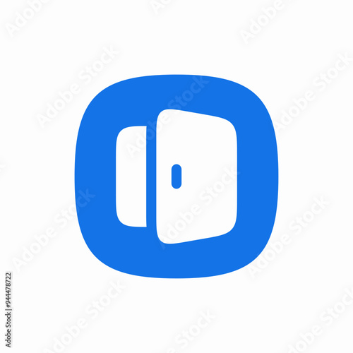 open door entry exit icon