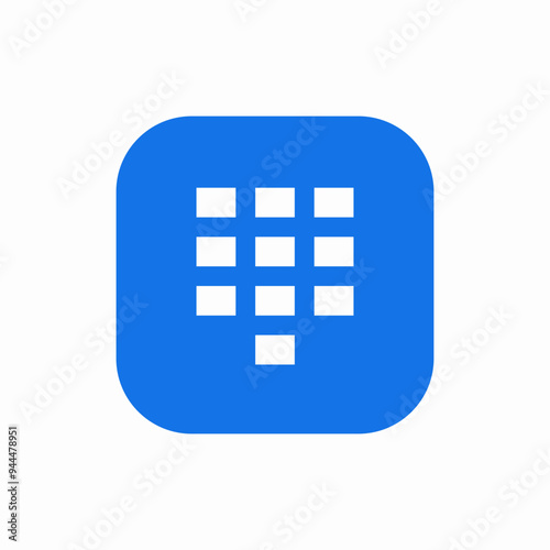 dial pad call number icon