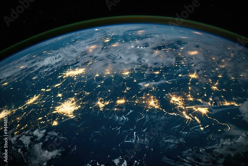 Earth's Nighttime City Lights From Space