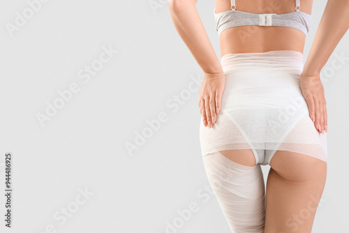 Young woman in anti-celluli...