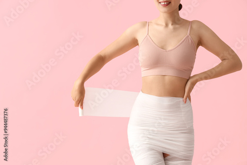 Young woman in anti-celluli...