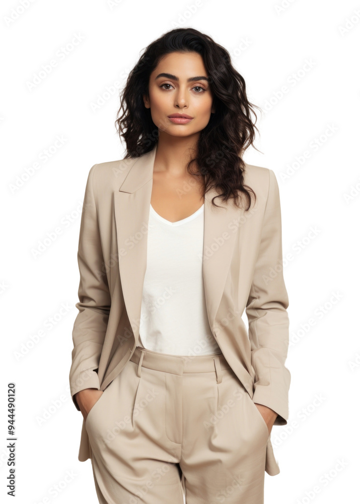 PNG Cream blazer mockup fashion adult woman. PNG Cream blazer mockup fashion adult woman.