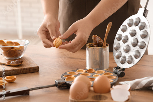 Homemade russian oreshki co...