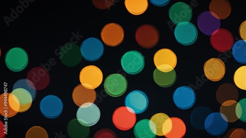 colorful bokeh lights