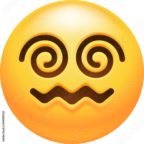 Face with Spiral Eyes Emoji Icon