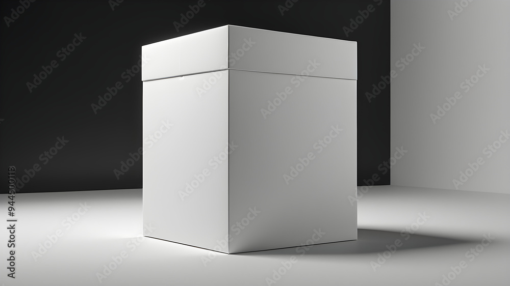 Blank display for product placement with minimal style and spot light. Blank stand for showing product. 3D rendering Blank display for product placement with minimal style and spot light. Blank stand for showing product. 3D rendering