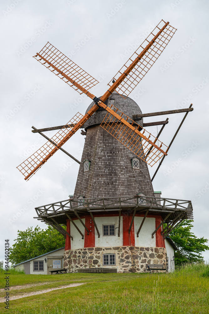 The old mill on the island of Bogo in Denmark The old mill on the island of Bogo in Denmark
