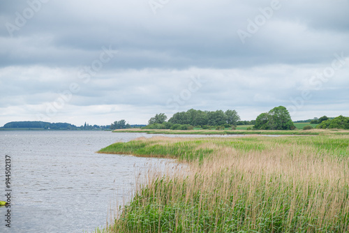 Beautiful nature of the coastline of Bogo island in Denmark