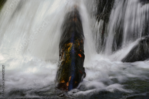 waterfall on the rocks