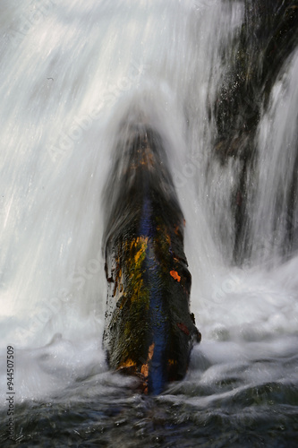 waterfall on the rocks