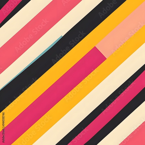 Free Download 88. **Create a seamless pattern with bold, diagonal stripes in contrasting bright colors.** - GFXLoad