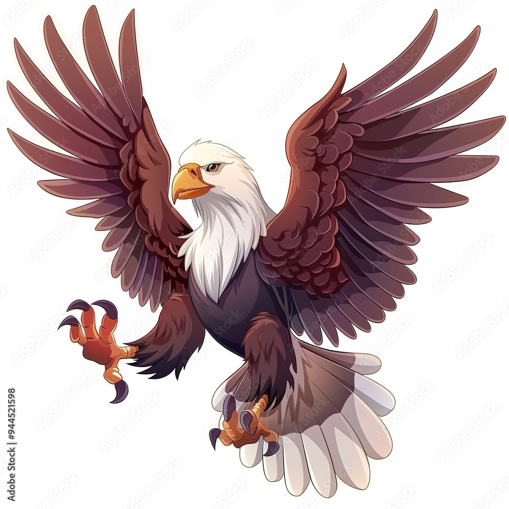 Eagle Gravity element animal cartoon isolated whitebackground 16:9 Eagle Gravity element animal cartoon isolated whitebackground 16:9