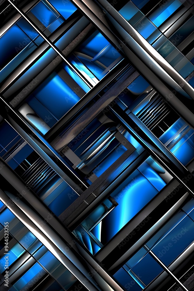An Abstract Backdrop Featuring Black and Blue Diagonal Lines An Abstract Backdrop Featuring Black and Blue Diagonal Lines