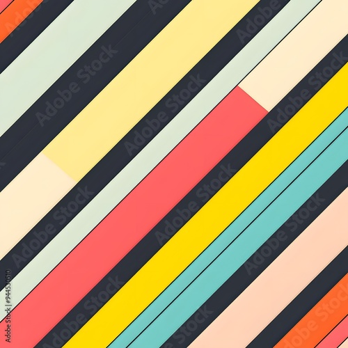 Free Download 50. **Design a seamless pattern featuring bold, diagonal stripes in contrasting colors.** - GFXLoad