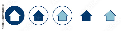 Home icon vector isolated on white background. House vector icon. Address