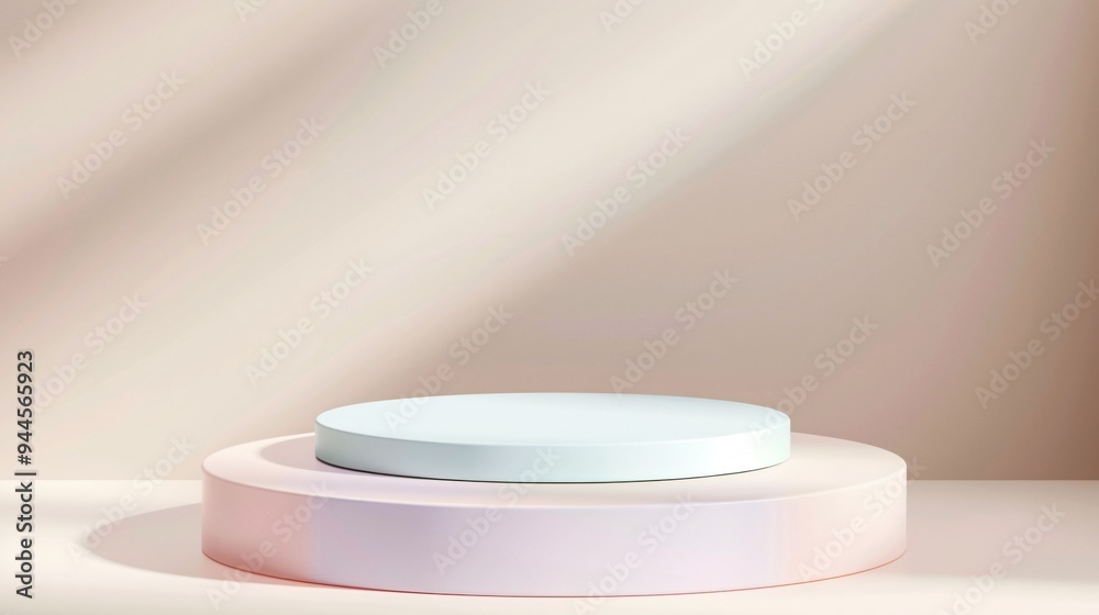 pastel podium with soft lighting pastel podium with soft lighting