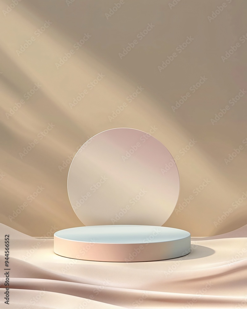 display podium with soft lighting on minimalistic interior background display podium with soft lighting on minimalistic interior background