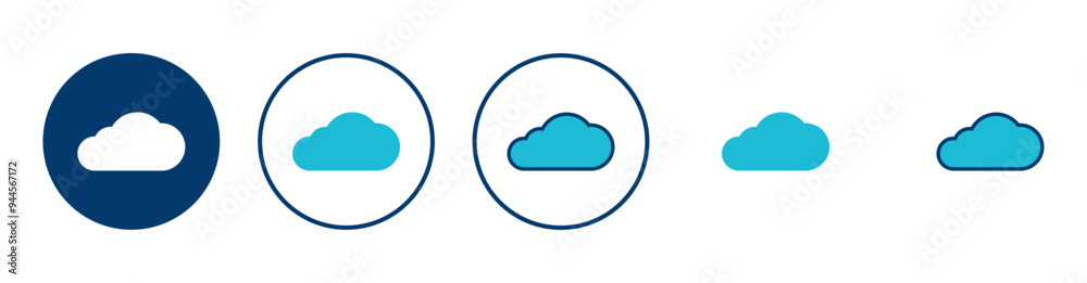 Cloud icon vector isolated on white background. cloud computing icon Cloud icon vector isolated on white background. cloud computing icon