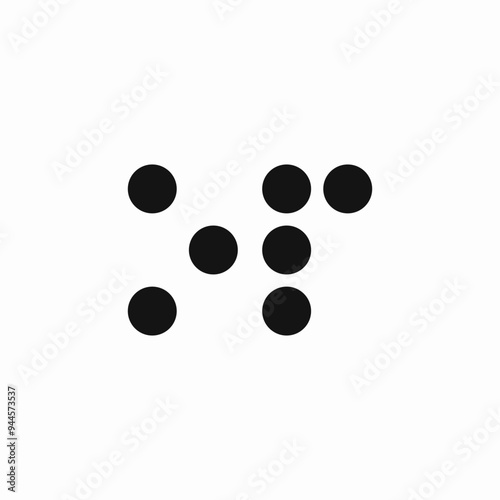 braille font blind letter icon