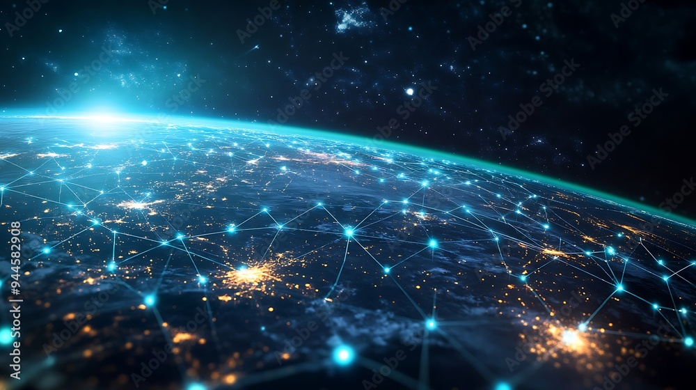 Global Networks Highlight Human Connections and Unity from Space Global Networks Highlight Human Connections and Unity from Space