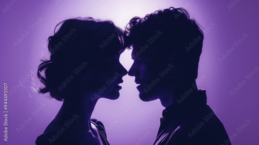 Magical First Kiss: Two Young People Discovering Their Love and Sharing a Poignant Moment Magical First Kiss: Two Young People Discovering Their Love and Sharing a Poignant Moment